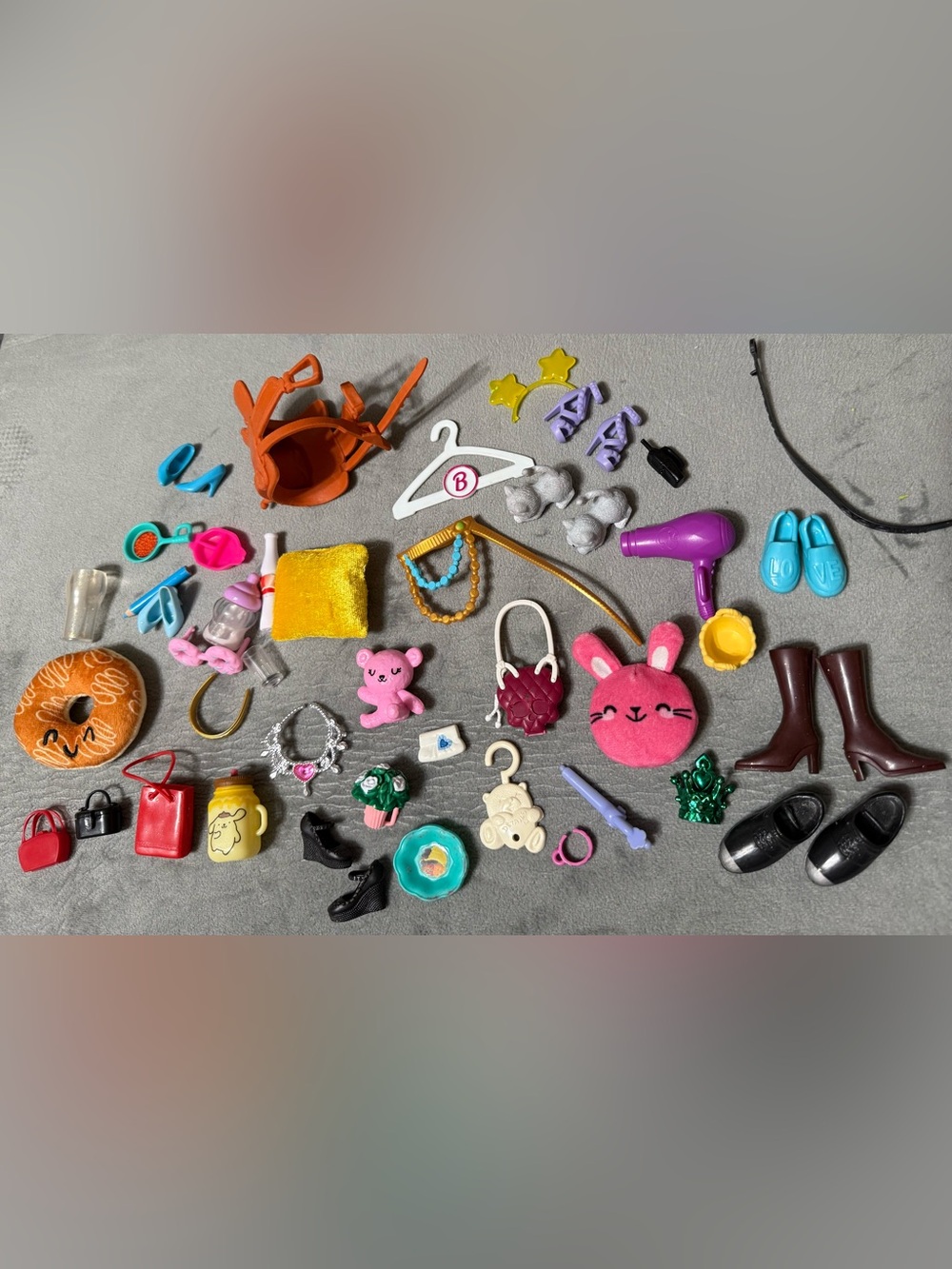 Barbie Doll Accessories Lot Shoes Purses Jewelry Pets & More